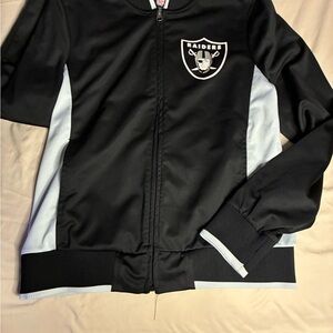 NFL Black and Gray Raiders Women's Jacket